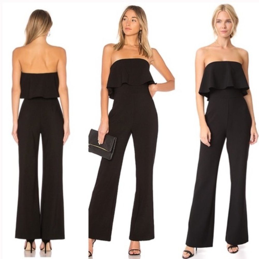 LIKELY Driggs Strapless Party Jumpsuit in Black Size 10 NWT Brand New - Picture 3 of 7